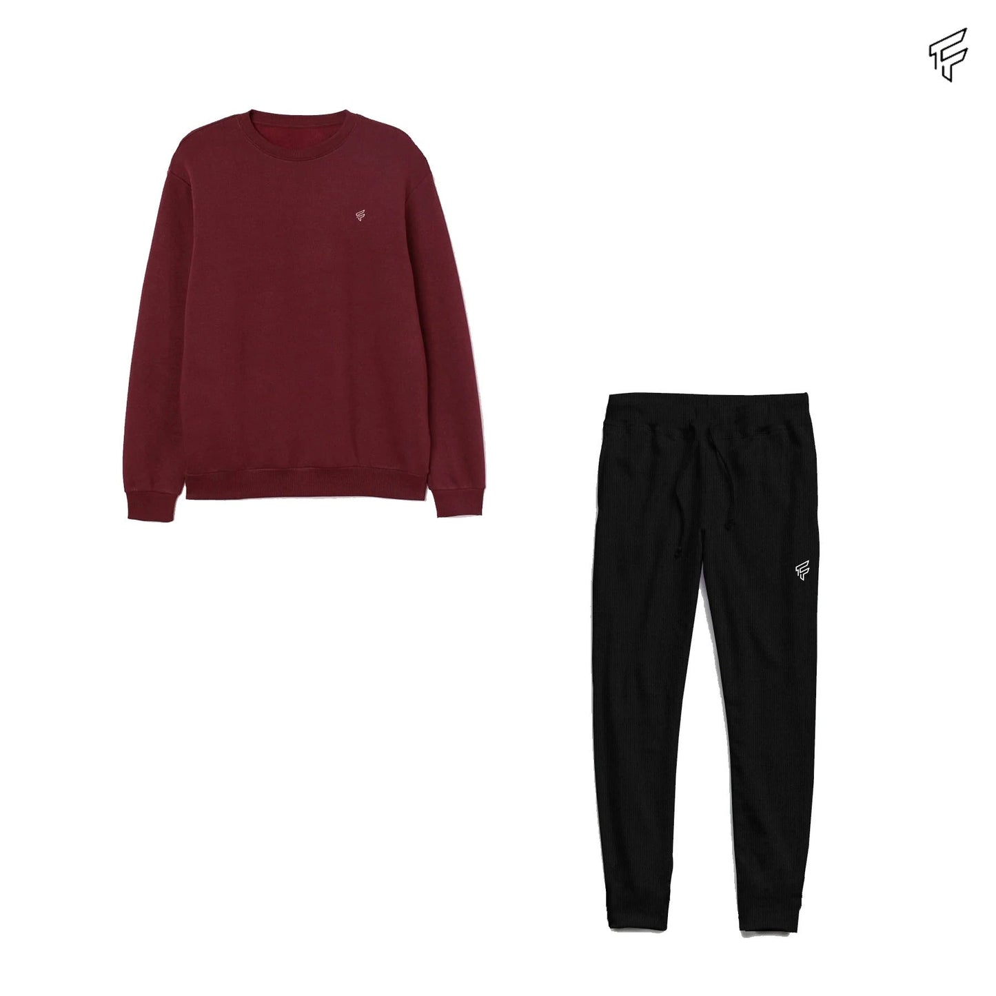 Solid Burgundy Meserati Tracksuit